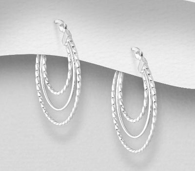 925 Sterling Silver Hoop Earrings