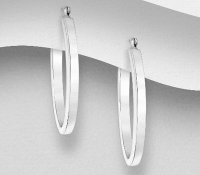 925 Sterling Silver Hoop Earrings