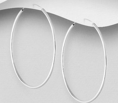 925 Sterling Silver Hoop Earrings