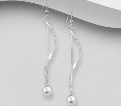 925 Sterling Silver Ball Hook Earrings