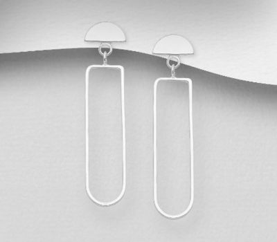 Malın səhifəsinə keç 925 Sterling Silver Wire Push-Back Earrings