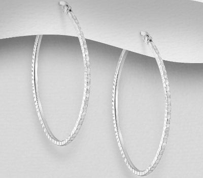 Malın səhifəsinə keç 925 Sterling Silver Hoop Earrings