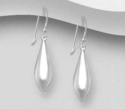Malın səhifəsinə keç 925 Sterling Silver Droplet Hook Earrings