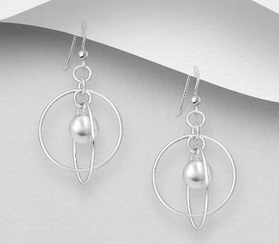 925 Sterling Silver Ball Hook Earrings