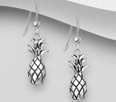 Malın səhifəsinə keç 925 Sterling Silver Pineapple Earrings