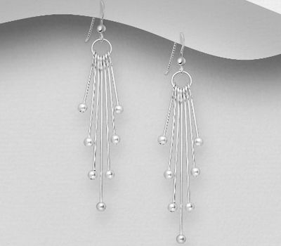 925 Sterling Silver Ball Hook Earrings