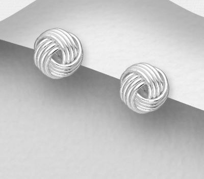Malın səhifəsinə keç 925 Sterling Silver Knot Earrings