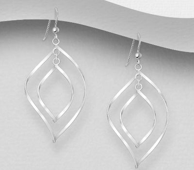 Malın səhifəsinə keç 925 Sterling Silver Hook Oval Links Earrings