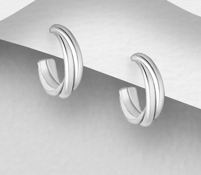 925 Sterling Silver Push-Back Earrings