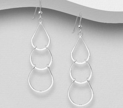 Malın səhifəsinə keç 925 Sterling Silver Hook Earrings