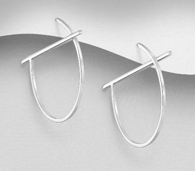 Malın səhifəsinə keç 925 Sterling Silver Push-Back Earrings