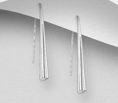 Malın səhifəsinə keç 925 Sterling Silver Hook Earrings