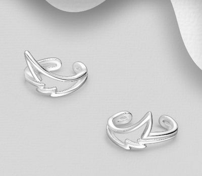 925 Sterling Silver Wings Ear Cuffs