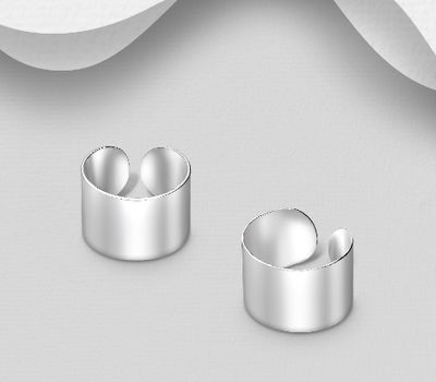 Malın səhifəsinə keç 925 Sterling Silver Matt Ear Cuffs