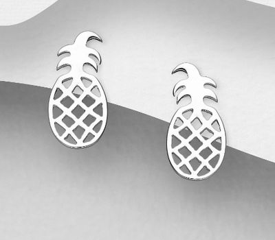 Malın səhifəsinə keç 925 Sterling Silver Pineapple Earrings