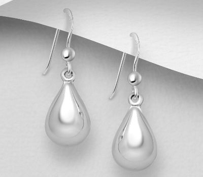 Malın səhifəsinə keç 925 Sterling Silver Droplet Hook Earrings