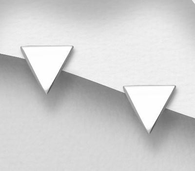 Malın səhifəsinə keç 925 Sterling Silver Triangle Earrings