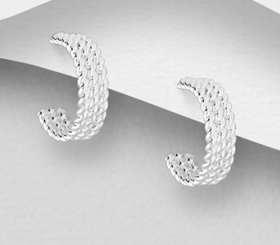 Malın səhifəsinə keç 925 Sterling Silver Push-Back Earrings