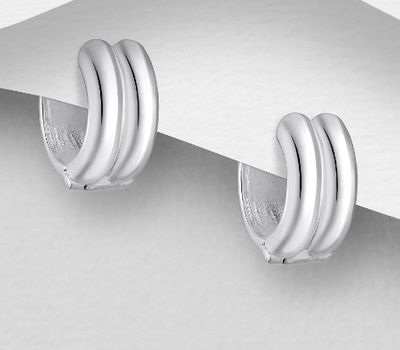 Malın səhifəsinə keç 925 Sterling Silver Hoop Earrings