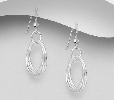 Malın səhifəsinə keç 925 Sterling Silver Hook Earrings
