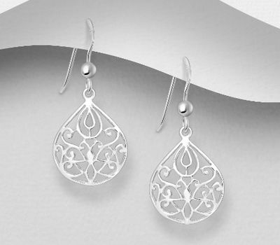 Malın səhifəsinə keç 925 Sterling Silver Hook Earrings