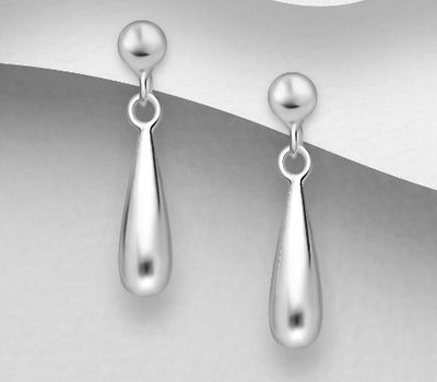 Malın səhifəsinə keç 925 Sterling Silver Push-Back Earrings