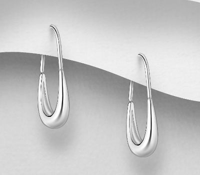Malın səhifəsinə keç 925 Sterling Silver Hook Earrings