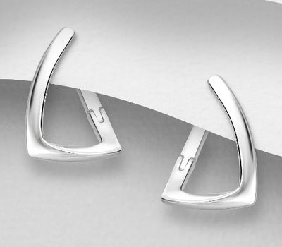 Malın səhifəsinə keç 925 Sterling Silver Hoop Earrings