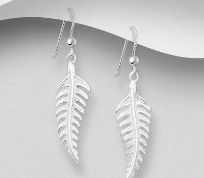 Malın səhifəsinə keç 925 Sterling Silver Leaf Earrings