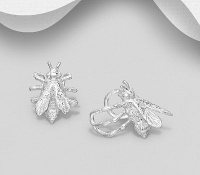 925 Sterling Silver Bee Ear Cuffs