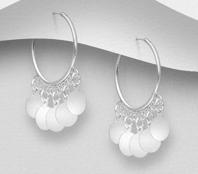 925 Sterling Silver Hoop Earrings