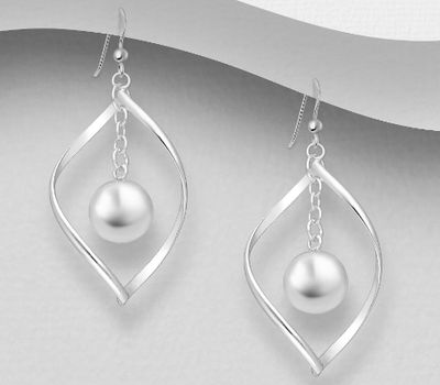 925 Sterling Silver Ball Hook Earrings