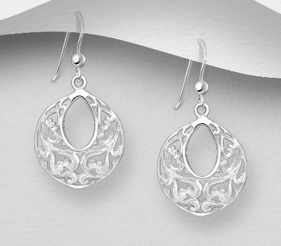 Malın səhifəsinə keç 925 Sterling Silver Swirl Earrings