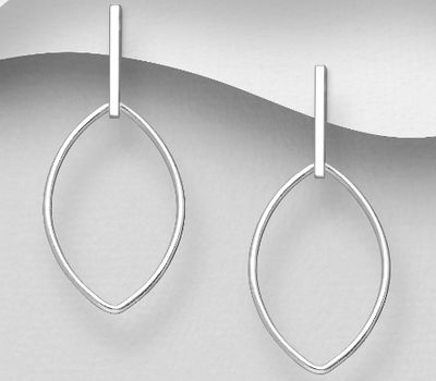 Malın səhifəsinə keç 925 Sterling Silver Push-Back Earrings