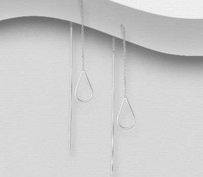 925 Sterling Silver Thread Earrings