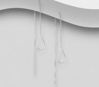 Malın səhifəsinə keç 925 Sterling Silver Thread Earrings