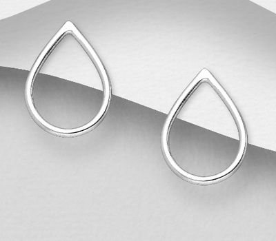 Malın səhifəsinə keç 925 Sterling Silver Drop Push-Back Earrings