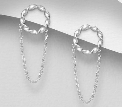 Malın səhifəsinə keç 925 Sterling Silver Push-Back Earrings