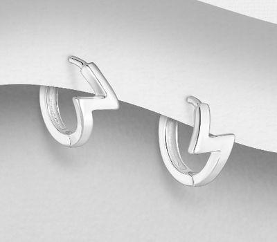 Malın səhifəsinə keç 925 Sterling Silver Hoop Earrings