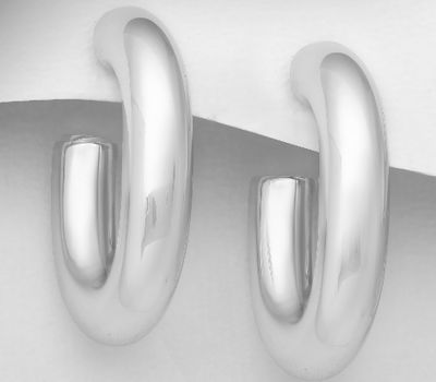 Malın səhifəsinə keç 925 Sterling Silver Rectangle Push-Back Earrings