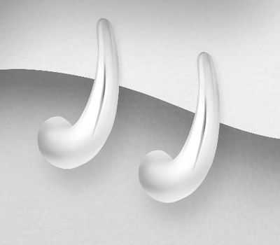 Malın səhifəsinə keç 925 Sterling Silver Push-Back Earrings
