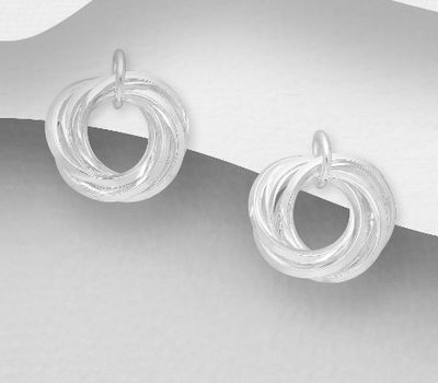 925 Sterling Silver Push-Back Earrings