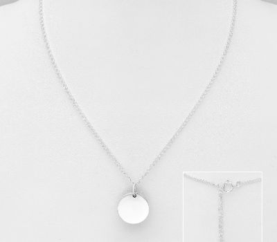 Malın səhifəsinə keç 925 Sterling Silver Engravable Tag Necklace