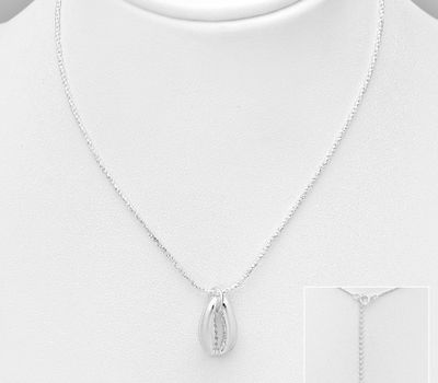 Malın səhifəsinə keç 925 Sterling Silver Shell Necklace