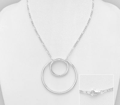 Malın səhifəsinə keç 925 Sterling Silver Circle Necklace