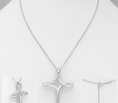 Malın səhifəsinə keç 925 Sterling Silver Cross Necklace