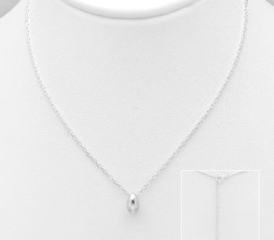 925 Sterling Silver Droplet Necklace