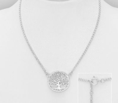 Malın səhifəsinə keç 925 Sterling Silver Tree Of Life Necklace