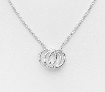 Malın səhifəsinə keç 925 Sterling Silver Circle Necklace