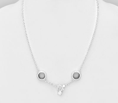 925 Sterling Silver Arrow and Heart Necklace